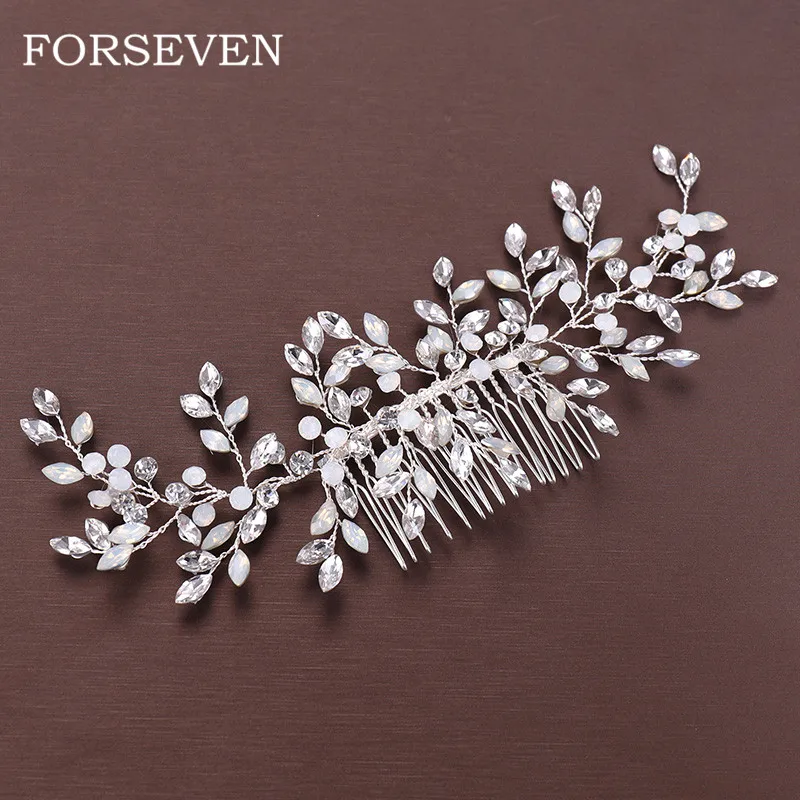 

Rhinestone Wedding Bridal Hair Comb Crystal Rhinestone Wedding Hair Combs Hair Jewelry Women Head Piece Headband Decorations