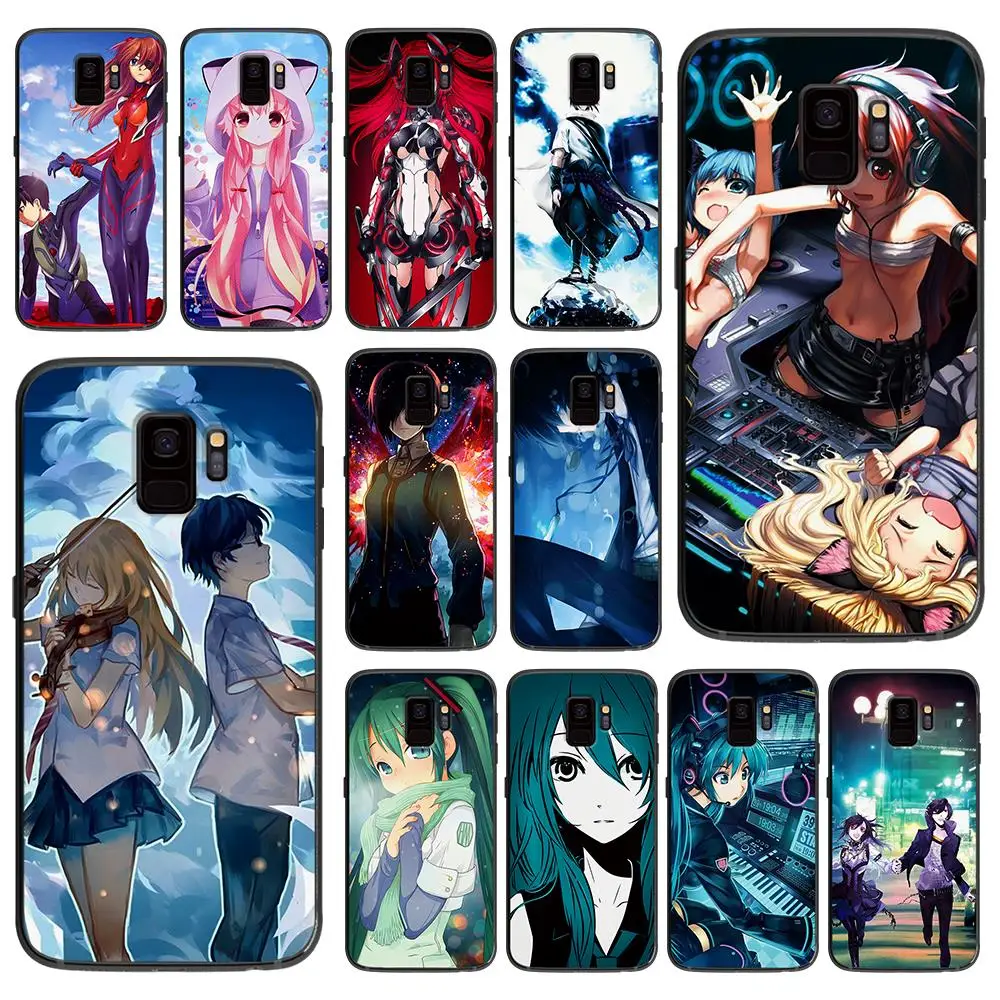 Pretty anime girl for Samsung Galaxy A5 A6 A7 A8 A9 2017 Phone Cover Plus M10 M20 M30 silicone phone cases | Мобильные телефоны и