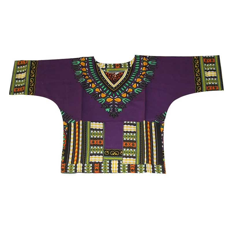 Wholesale Kids 2019 Child New Fashion Design Traditional African Clothing Print Dashiki T-shirt For Boys and Girls african attire Africa Clothing