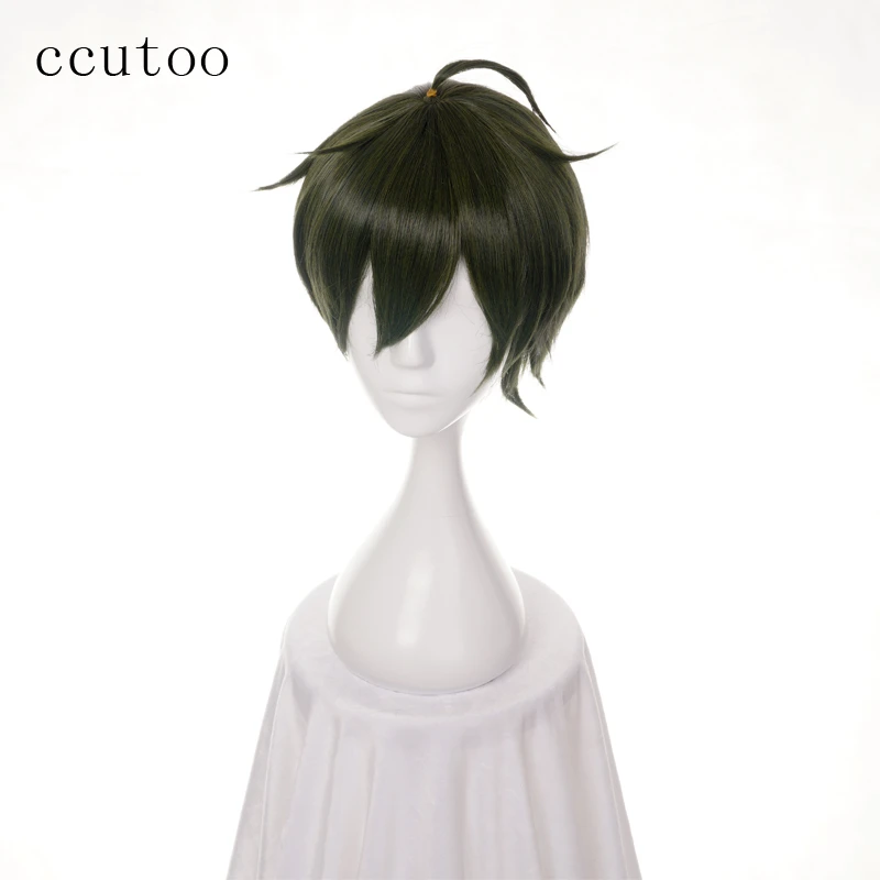 Ccutoo 12 The Animation Gothic Men Short Green Synthetic Hair Cosplay Wig Heat Resistance Costume Party Wigs Wig Heat Resistant Wig Wigwig Green Short Aliexpress