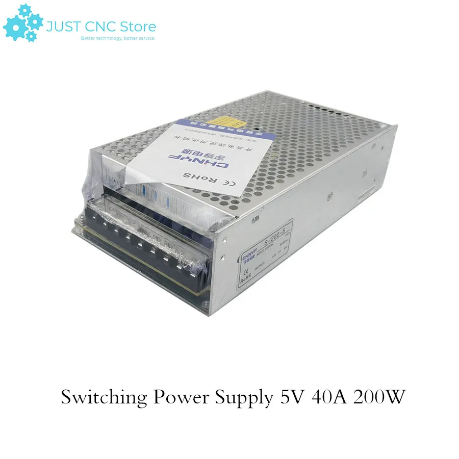 

DC 5V 40A 200W Switching Power Supply Driver Strip AC100 ~ 120/200 ~ 240V 50