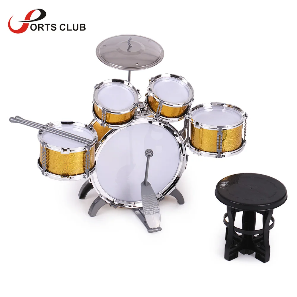 High Quality Children Kids Drum Set Musical Instrument Toy 5 Drums with