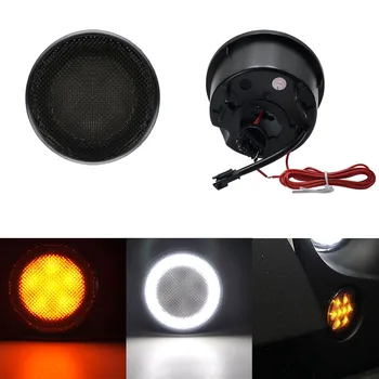 

Amber Front LED Turn Signal Light Assembly 2007~2016 for Jeep Wrangler JK
