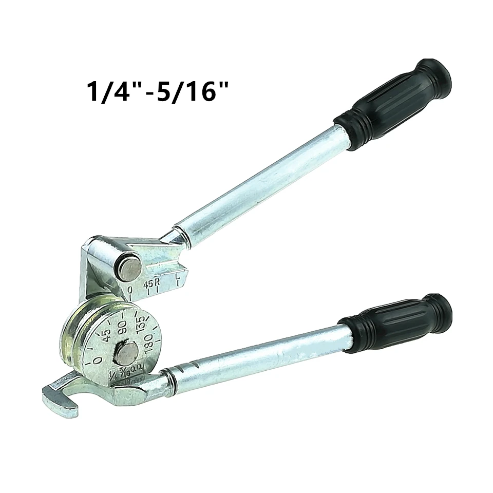 

YIKODA Pipe and Tube Bending Machine 2 in 1 Pipe Bender 0-180 Degrees Inch 1/4"-5/16" Pipe Bending Manual Machine Tools