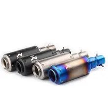 Universal 36mm 51mm Motorcycle Scooter Akrapovic Exhaust Pipe Muffler for Triumph Aprilia BMW Daytona675R GPR APR125 G450X GXRS