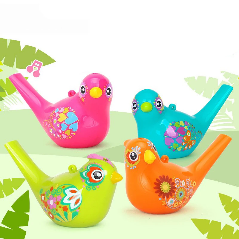 

Coloured Drawing Toy Musical Instrument Water Bird Whistle Bathtime Musical Toy for Kid Early Learning Educational Children Gift