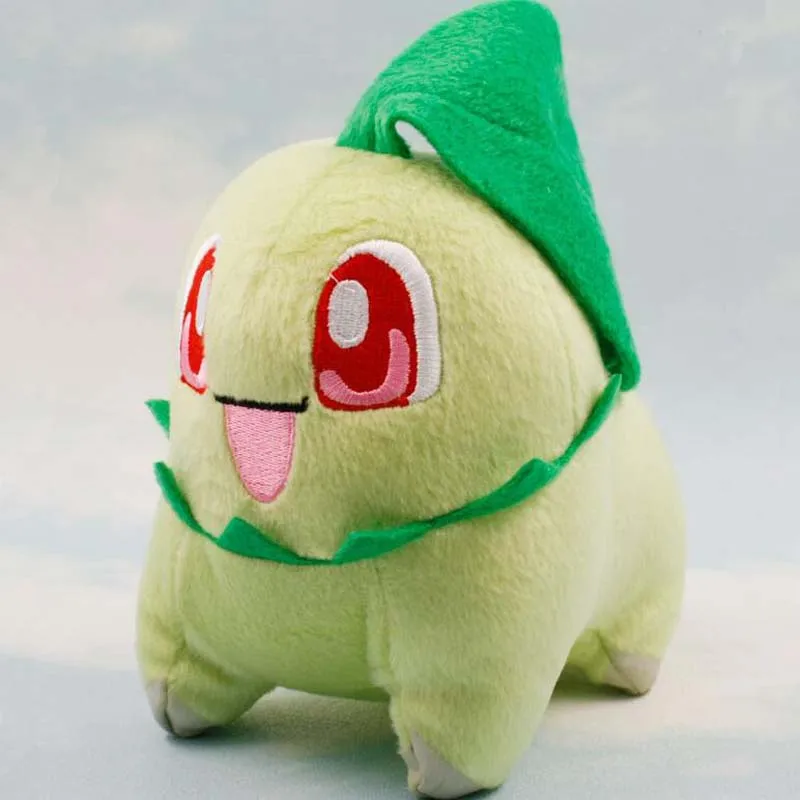 

Digimon Adventure Plush Toys 14cm Chikorita Pocket Monster Doll Euro-american Movie Plush Stuffed Toys