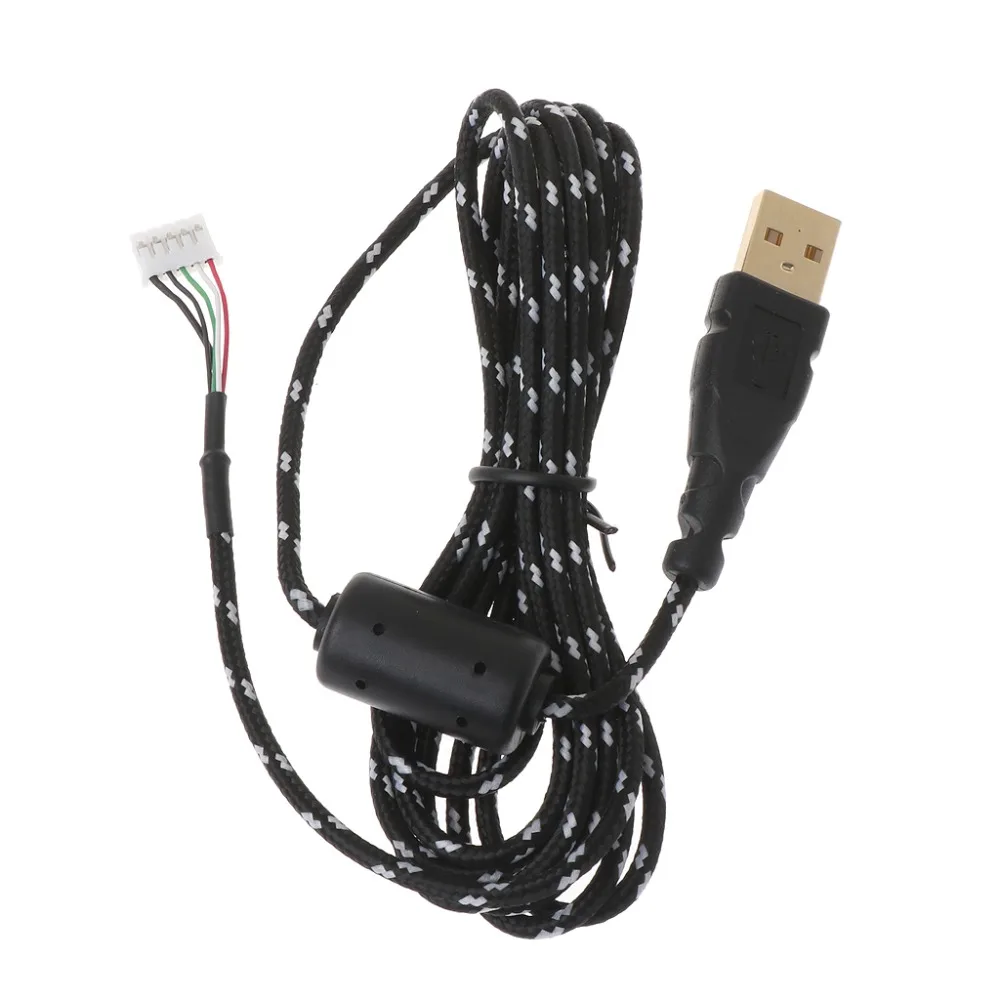 

Gold Plated Durable Nylon Braided USB Mouse Cable for Optical Microsoft IO1.1 IE3.0 IntelliMouse