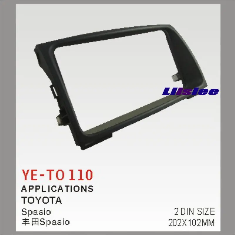 

Liislee 2 DIN Car Refitting Frame Panel For Toyota Spasio Radio Stereo CD DVD Player NAVI Navigation / Dashboard ABS Fascia Kits