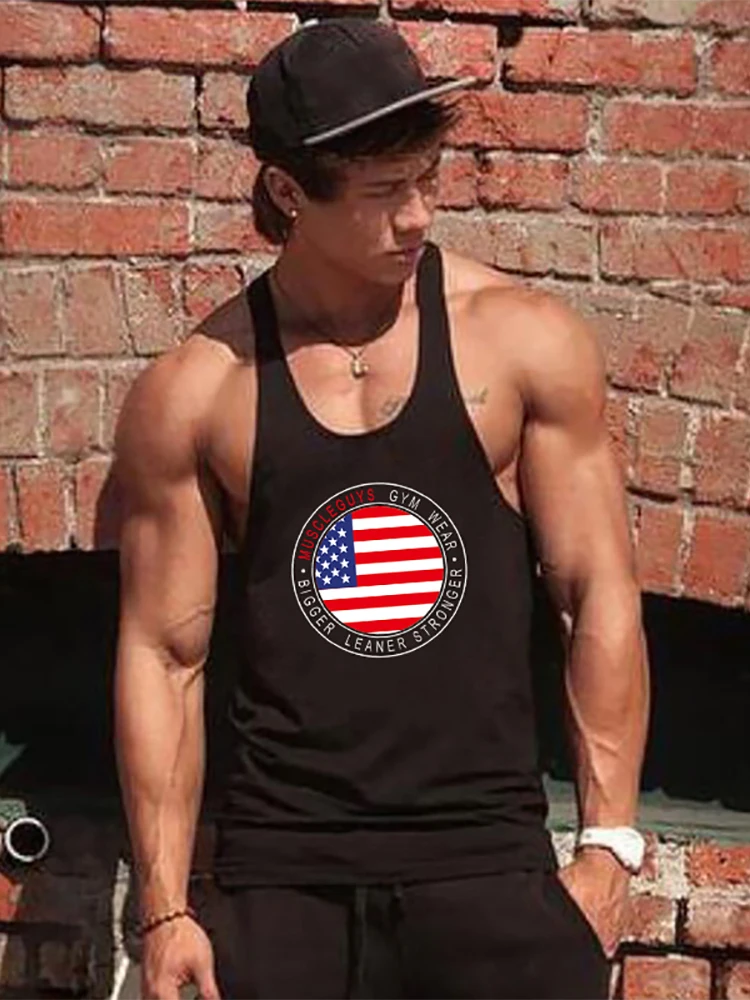 Muscleguys brand clothing fitness mens bodybuilding shirt