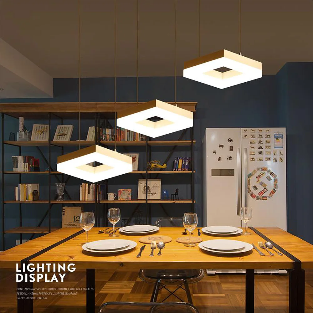 Kronleuchter Beleuchtung Lustre Led Anhänger Moderne Metall