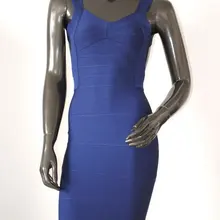 Модная новинка сезона вязаный эластичный Для женщин с низким вырезом на спине вечерние Бандажное облегающее платье+ пиджак