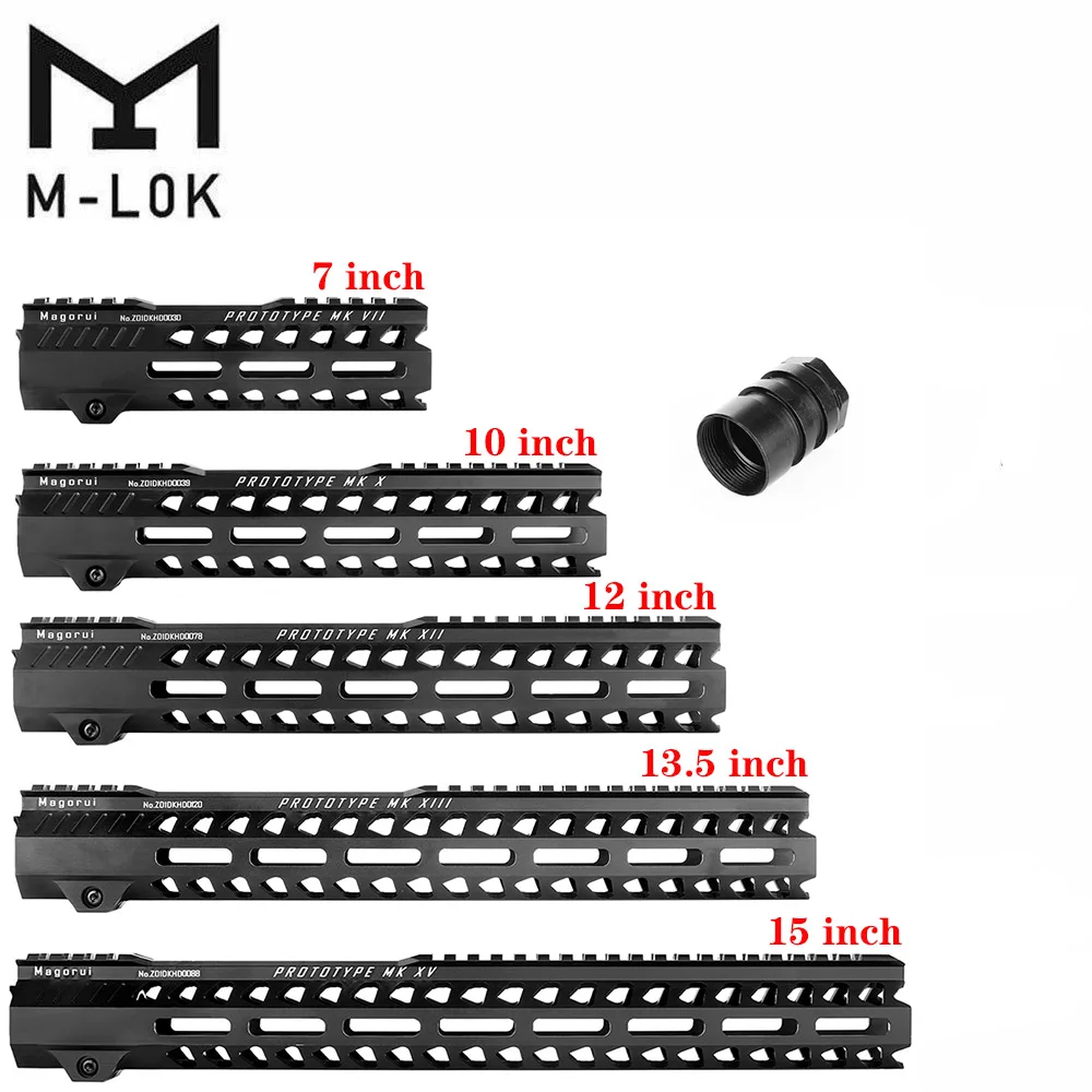 Magorui " 10" 1" 13,5" 1" AR15 бесплатно поплавок M-LOK MK Handguard Пикатинни Handguard бесплатно поплавок Riflescope Пикатинни