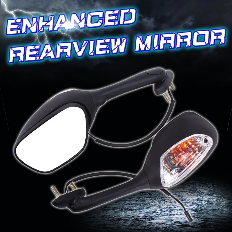 Mirrors Rear View Mirror Inverted with light For Suzuki GSXR600 GSXR750 GSXR1000 K5 K6 K7 K8 2005 2006 2007 2008 2009 2010 | Автомобили и