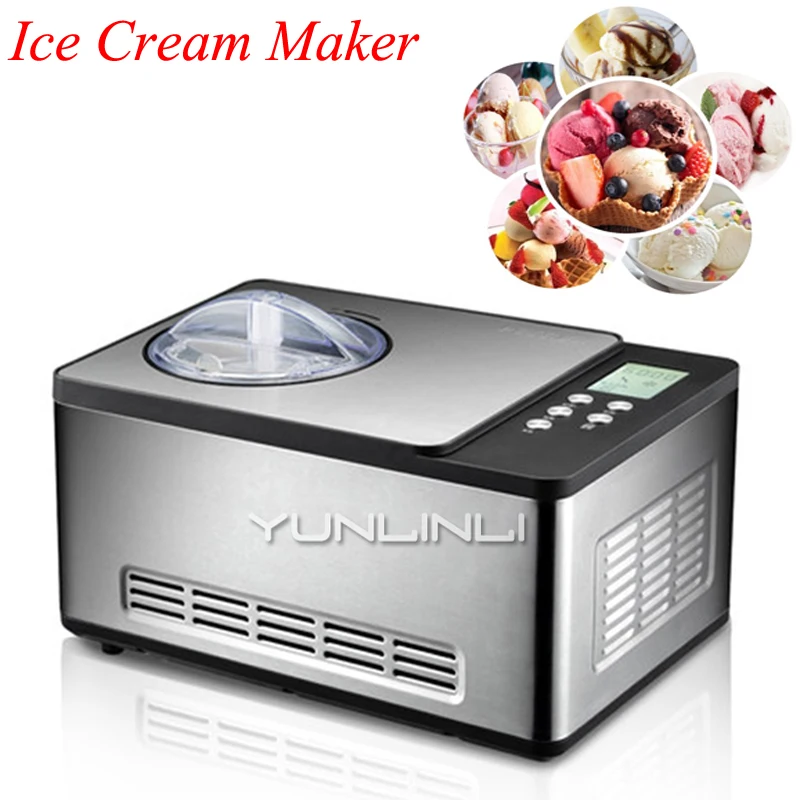 

Fully Auto Ice Cream Maker Household Stainless Steel Fast Freezing Homemade Ice Cream Device Mini Ice Cream Machine IC2308C