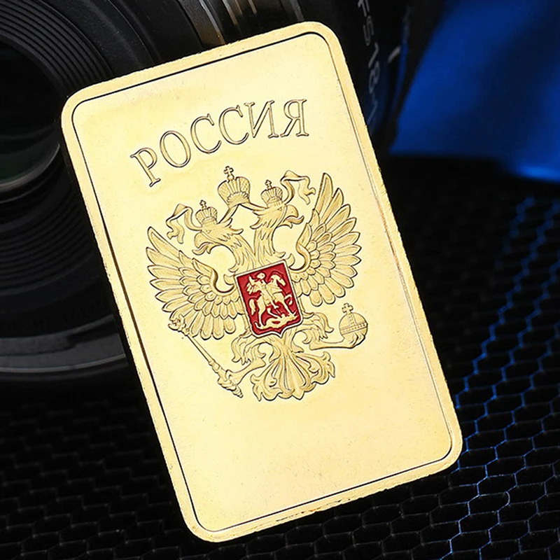 

New gold plated souvenir coin Russia medal coin USSR bullion collection coin