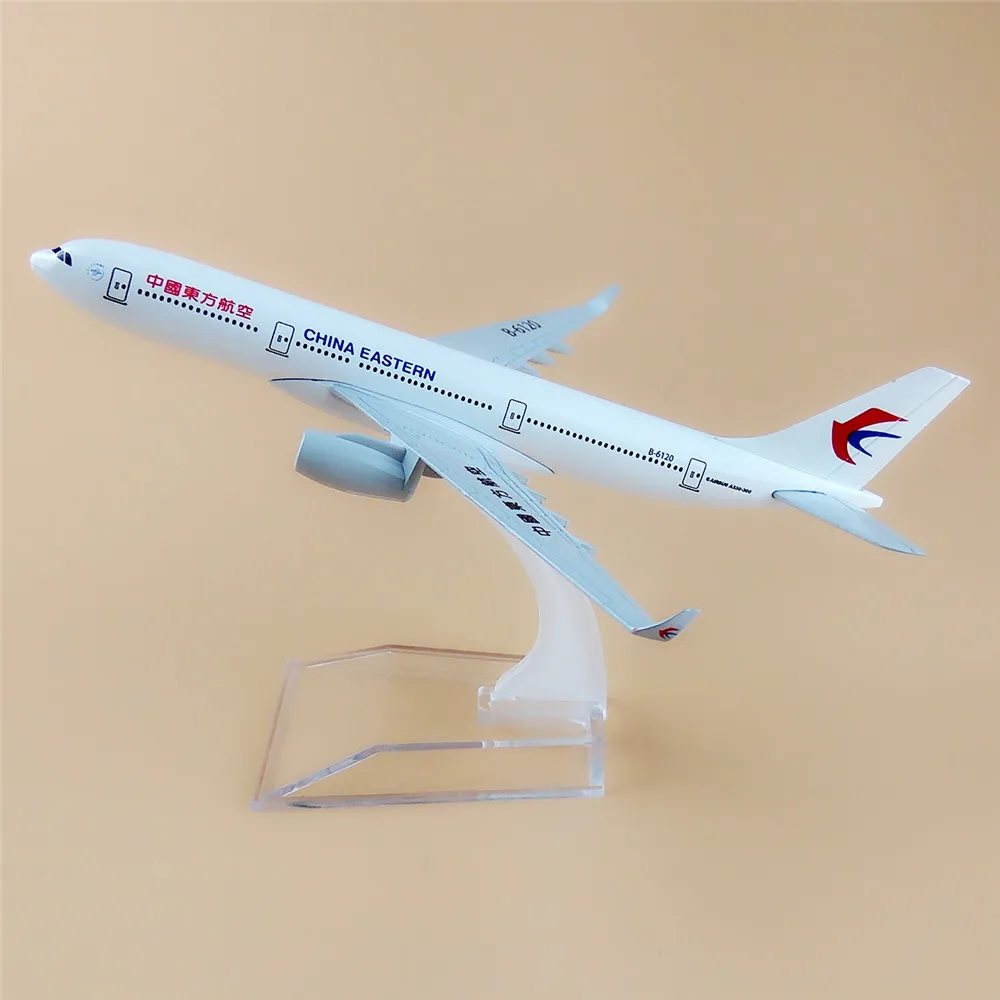 16 см металлический самолет модель Air China Восточной Airways Airbus 330 A330 самолета W Стенд |