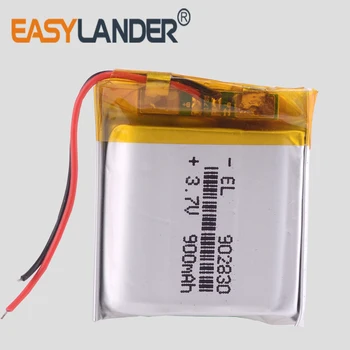 

3.7V polymer lithium battery 902830 small toy sound recorder general GPS MP3 Player car dvr navigation 903030 900mah navigator