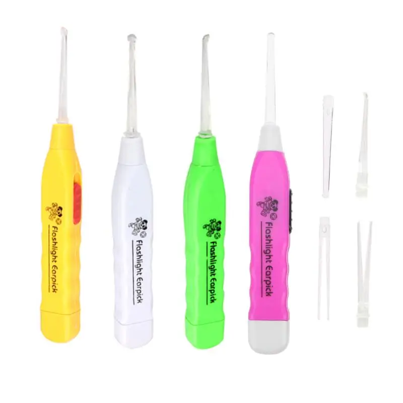 Ear Wax Remove LED Flashlight EarPick Cleaner Tool Curette Electric Ear