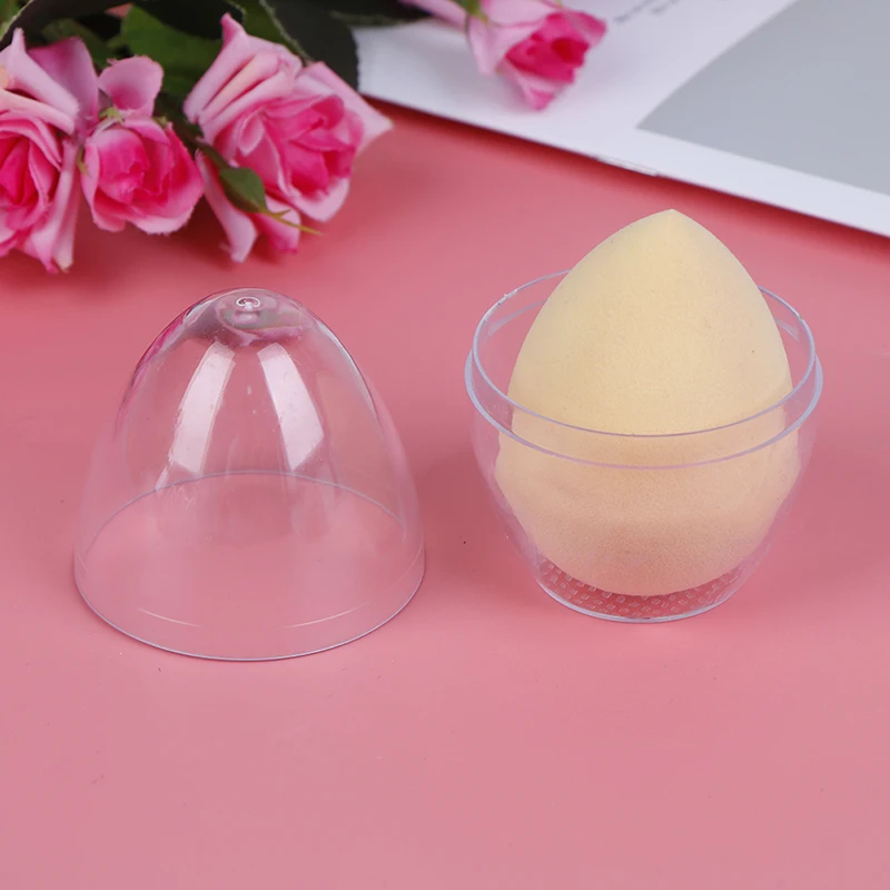 1/3/5 шт. прозрачный яйцевидной формы пустой косметический спонж формирователь буфами на рукавах подставка держатель ящик для хранения косметических яйцо буфами на рукавах чехол