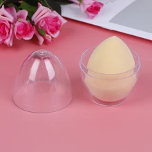 1/3/5 шт. прозрачный яйцевидной формы пустой косметический спонж формирователь буфами на рукавах подставка держатель ящик для хранения косметических яйцо буфами на рукавах чехол