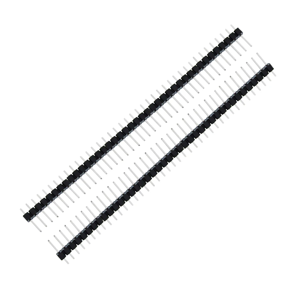 100pcs Black 1 x 40pin 2.54mm Single Row Breakaway Male Pin Header