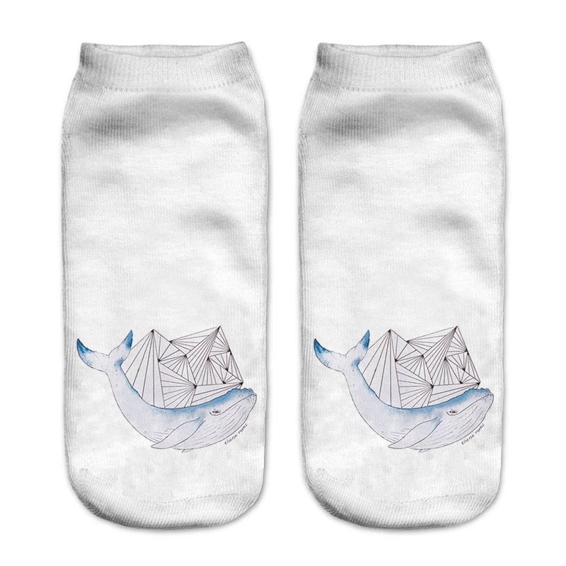 Носки New3D с принтом Pusheen жираф авокадо флаг рыба женские носки милые до щиколотки