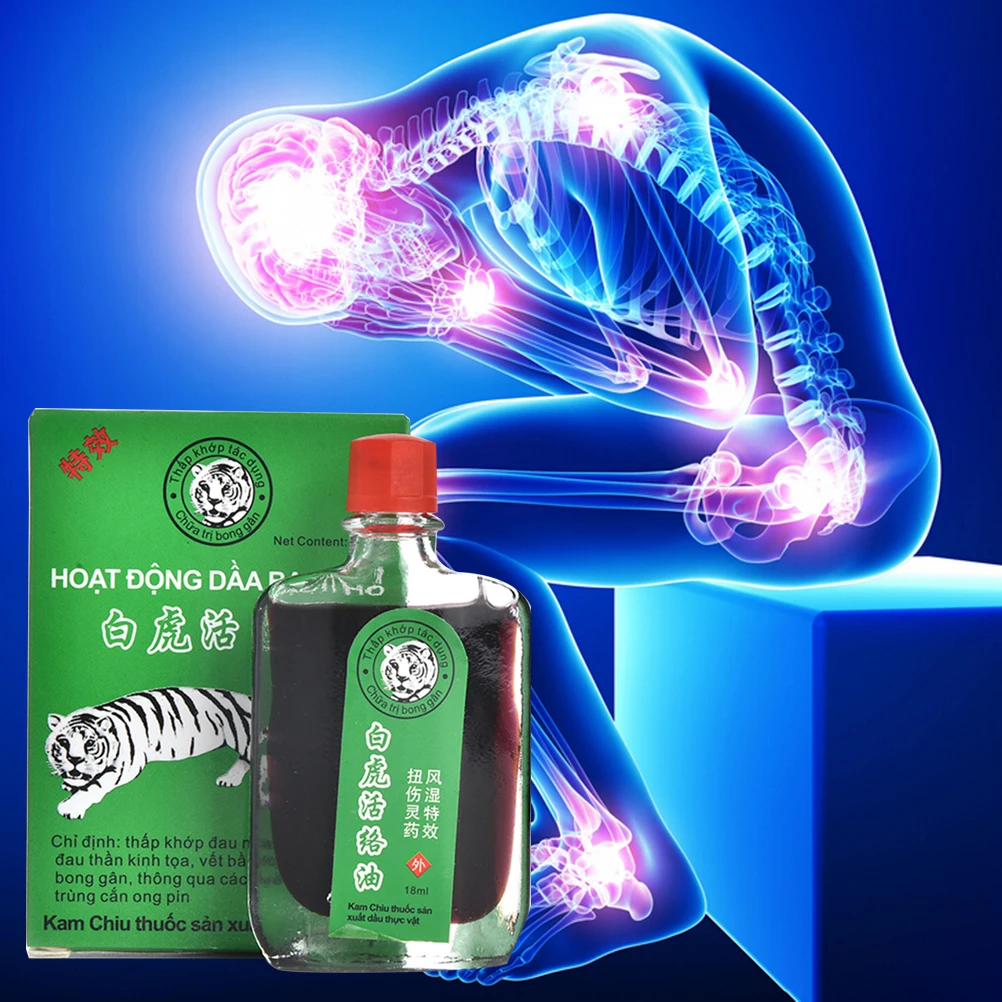 

1Pcs White Tiger Balm Active Oil Rheumatic Pain And Leg Pain Frozen Shoulder Osteoarthritis Bone Spurs Cervical Spondylosis
