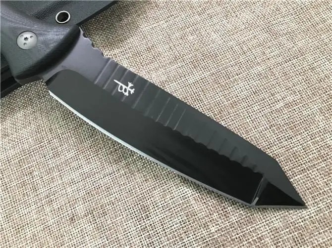 DuoClang D2 Сталь тактический нож с фиксированным лезвием G10 Ручка Открытый Кемпинг