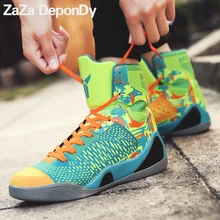 

Men Basketball Sneakers High Top Sneakers Cheap Basketball Shoes For Men Black/Green Shoes Training Sport Shoes Men Ankle Boots