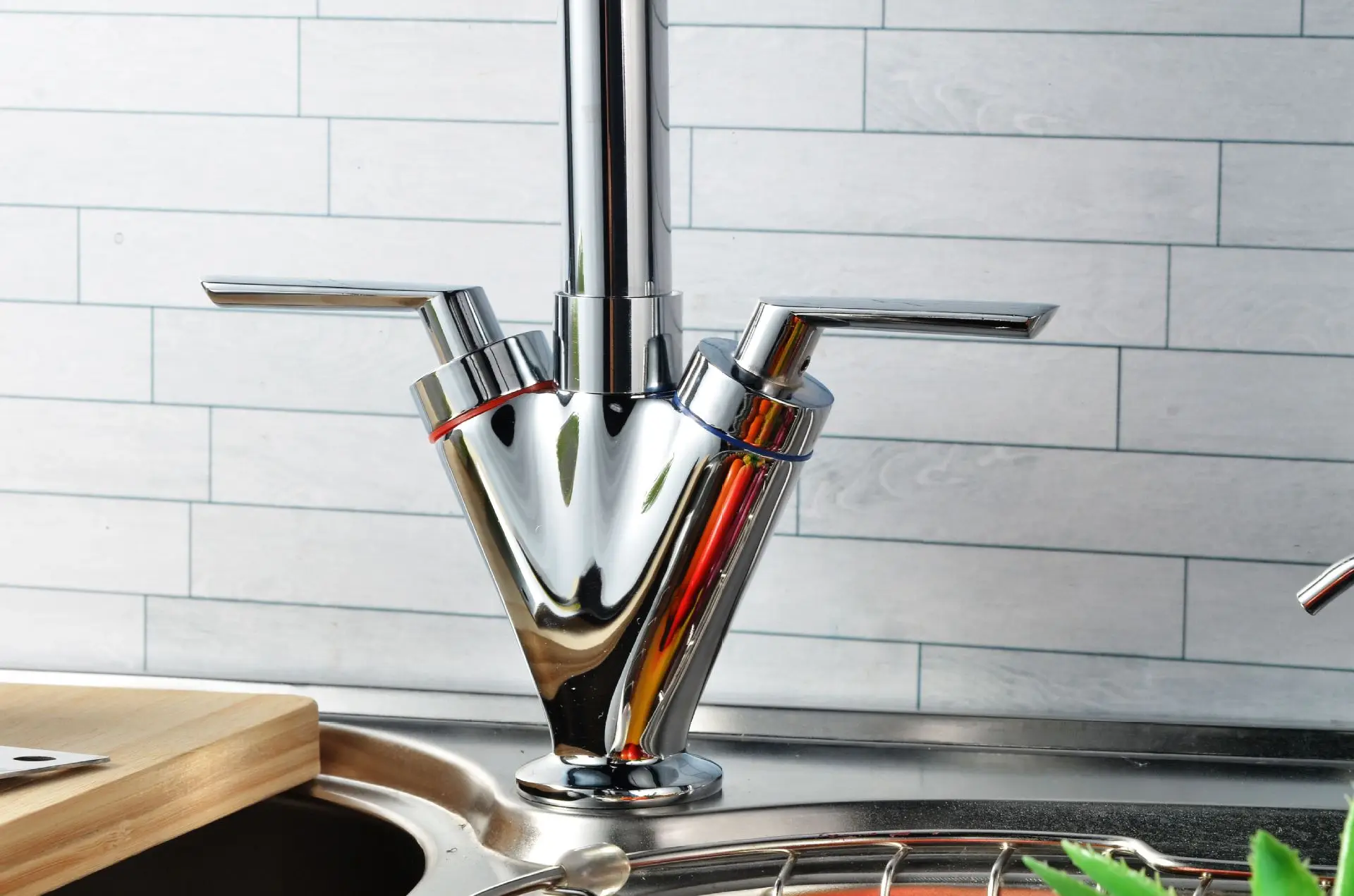 Латунный кухонный кран с двумя ручками раковина Torneira кран Арка 360 градусов кран горячей и холодной латунные краны кухонный смеситель