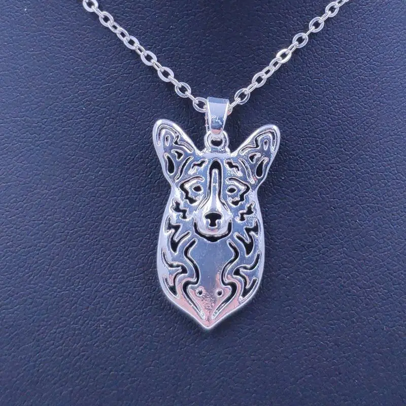 2019 Lucu Welsh Corgi Kalung Anjing Hewan Liontin Emas Berlapis