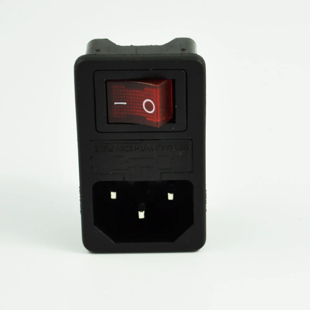 

Top Deals SODIAL(R) Inlet Male Power Socket with Fuse Switch 10A 250V 3 Pin IEC320 C14