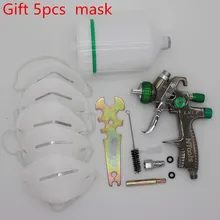 Профессиональный распылитель LVLP Аэрограф LVLP гравитационный подающий краскопульт 1,3 мм сопло из нержавеющей стали сопло 600cc Воздушный Распылитель