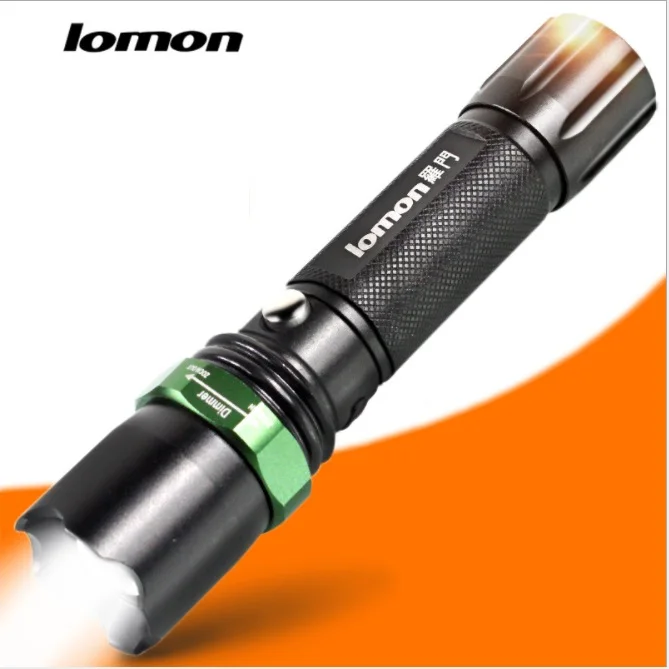 Lomon 9003 светодио дный освещение светодиодный открытый сильный свет дальнего света 18650 батарея алюминий Сплав перезаряжаемые зум фонарик