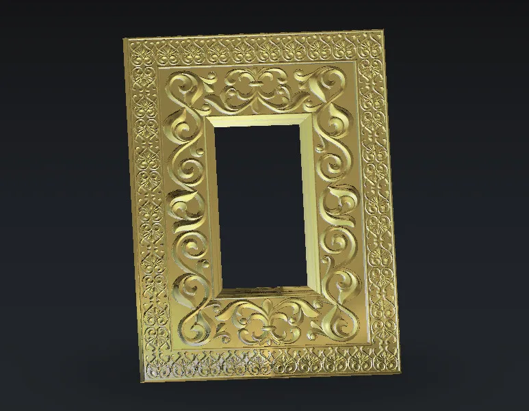 

Frame 3D model in STL format cnc carving engraving router relief Artcam Aspire F34