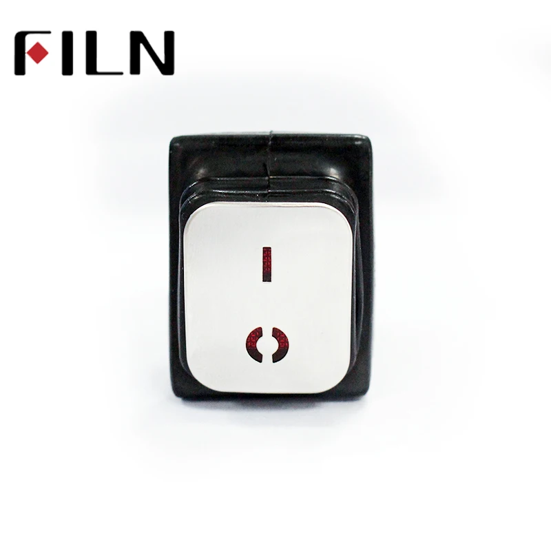 New hote IP67 Waterproof 6V 12V 24V 110V 380V 220V Red Green Blue lamp ON OFF DPST Rocker switch 3