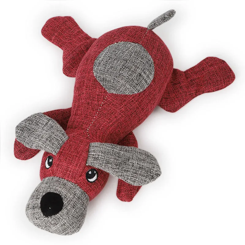 New Pet Toys Interactive Squeaky Dog Cat Toys Soft and Durable Linen