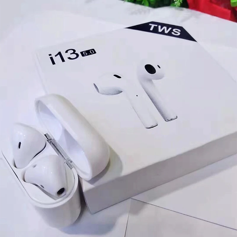 

Hua Eagle new i13 TWS Bluetooth Earphone Wireless Earphones Support for wireless charging For Iphone android Smart Phone headset