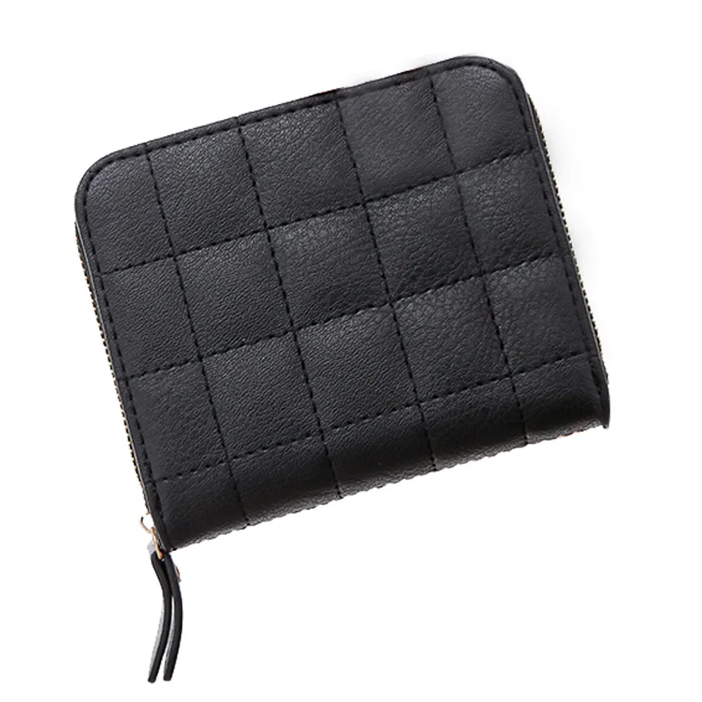 المرأة قصيرة محافظ بو الجلود الإناث منقوشة المحافظ nubuck بطاقة حامل المحفظة أزياء المرأة سحاب محفظة مع عملة المحفظة الصغيرة