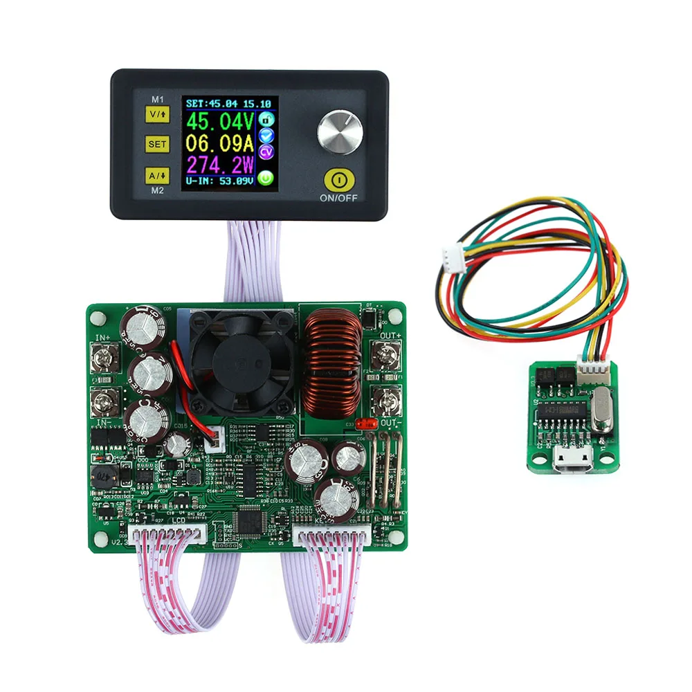 

RD DPS5020 Constant Voltage Current Step-down Communication Digital Power Supply Buck Voltage Converter LCD Voltmeter 50V 20A