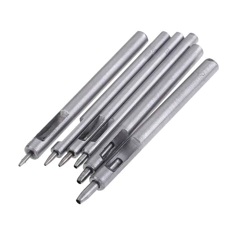 DIY Handmade Belt Punching Leather Hole Punch Hollow Drilling Tools Leather Handicraft Puncher Set Tool 0.8MM-2.5MM leather hole punch,leather puncher