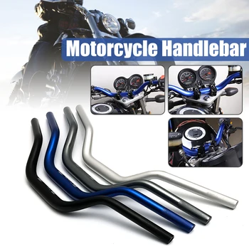 

22mm 725mm Motorcycle Handlebar Bars Lever Euro Style Bobber Cruiser Cafe Racer Bike