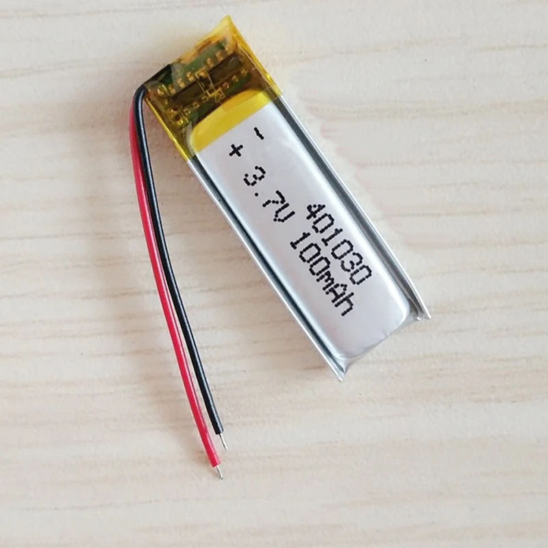 10 шт 3 7 V 100 mAH 401030 PLIB полимерный литий-ионный/литий-ионный аккумулятор для GPS mp3 mp4 mp5