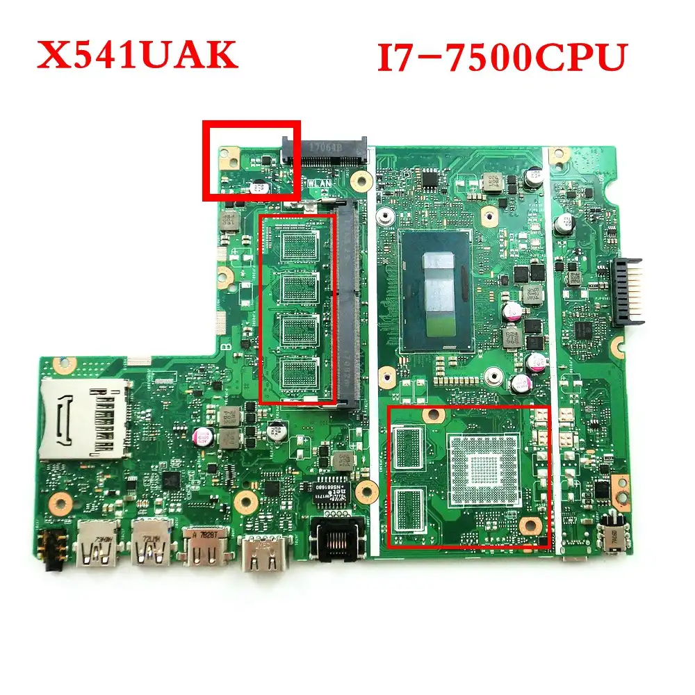 For Asus X541uj X541uv X541u X541 X541uvk X541uqk Laptop Motherboard Test Original Mainboard 8g I7 Cpu Free Hdd Board Motherboards Aliexpress