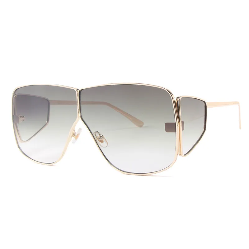 Квадратные Солнцезащитные очки, Летний стиль, модные женские солнцезащитные очки большого размера, дизайнерские, брендовые, Роскошные, для мужчин, UV400