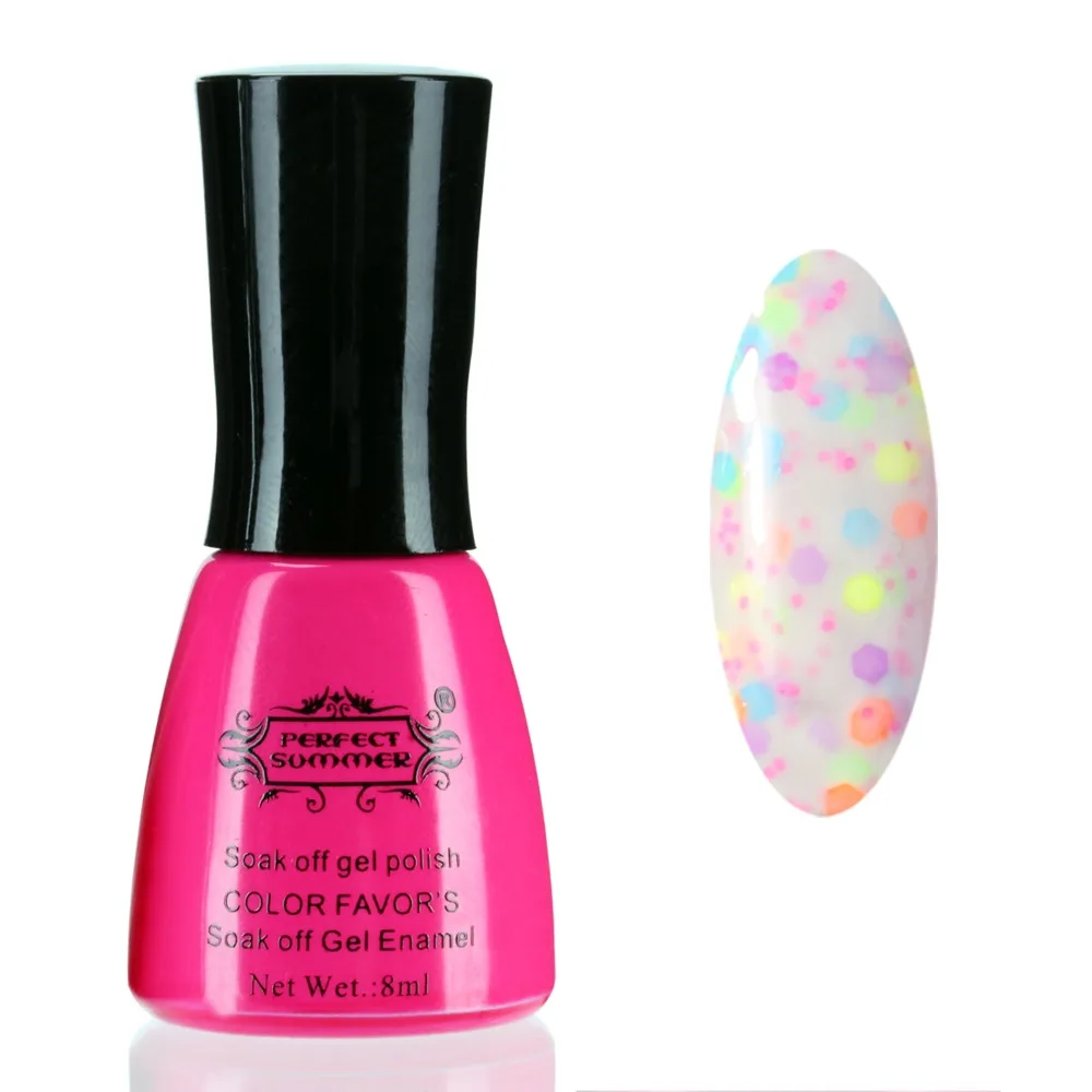 

Perfect Summer 1pcs Gel Polish 8ml Cheese Nail Gel Soak off Long Lasting Nail UV Gel Lacquer 24 Colors For Choice