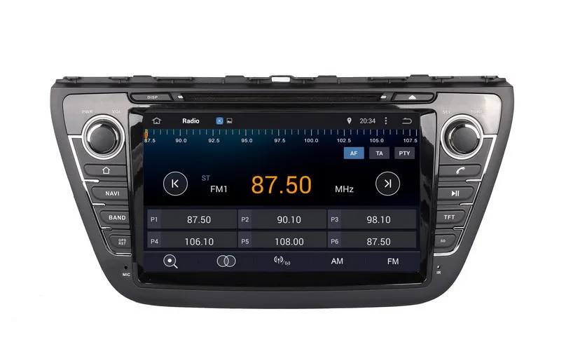 Best Android 8.0 Car DVD Player for Suzuki SX4 S Cross 2014 2015 2016 with GPS Navigation Radio BT SD USB WIFI Stereo 8Core 4G+32G 3