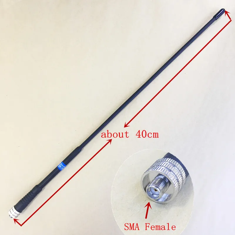 BlackLong Whip Гибкая UHF 400 470 МГц Sma Женская антенна с высоким коэффициентом усиления для