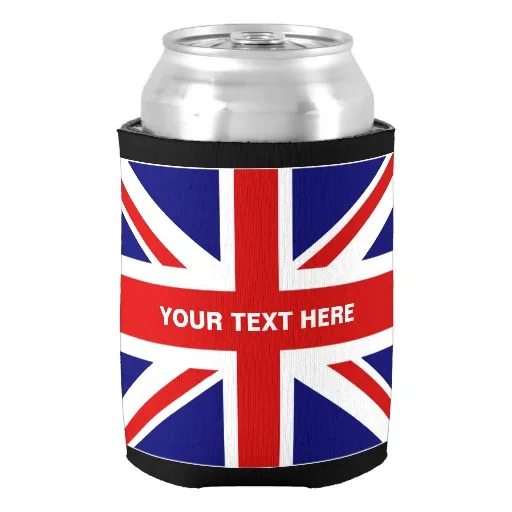 British Union Jack Flag Can Coolers Popular Beer Holder for Daddy Chic